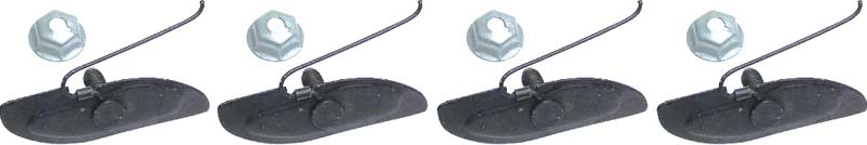 OER Cab Upper Molding Clip Set For 1969-1972 Chevy and GMC Pickup Trucks