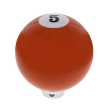 Load image into Gallery viewer, United Pacific  #5 Orange Pool Ball Gearshift Knob Manual Transmission
