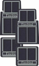 Load image into Gallery viewer, OER 4 PC Black/Gray Carpet Floor Mat Set 1967-2002 Pontiac Firebird &amp; Trans AM

