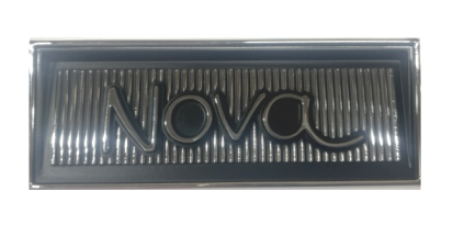 Chrome Plated Dash Pad Emblem 1969-1974 Chevy Nova Made in the USA