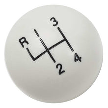 Load image into Gallery viewer, OER White Hurst 4 Speed Shift Knob with 3/8&quot;-16 Thread
