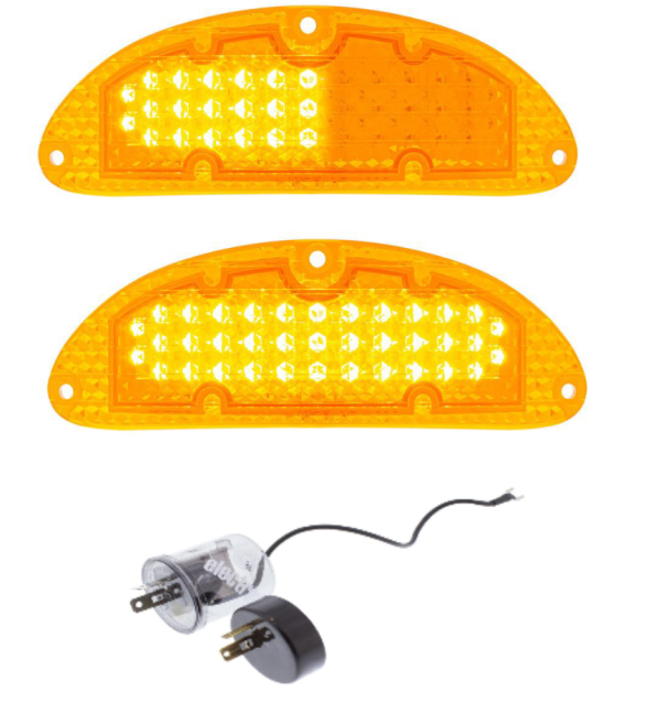 United Pacific Sequential LED Parking Light Set For 1955 Chevy Bel Air 150 210
