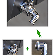 Load image into Gallery viewer, EZ Drain L-001C 90 Degree Adapter Hose End Chevrolet Camaro Nova Chevelle
