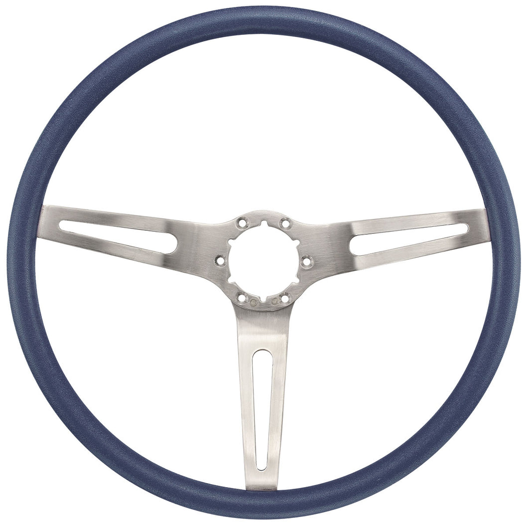 RestoParts Blue 3 Spoke Steering Wheel 1967-1972 Chevelle EL Camino Monte Carlo