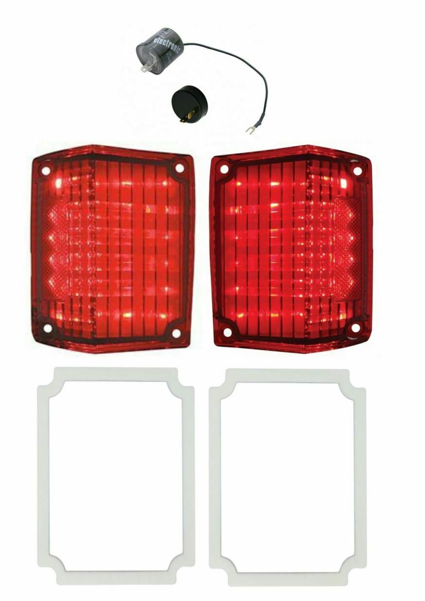 United Pacific LED Tail Light Set 1970-1972 Chevy El Camino With LED Flasher