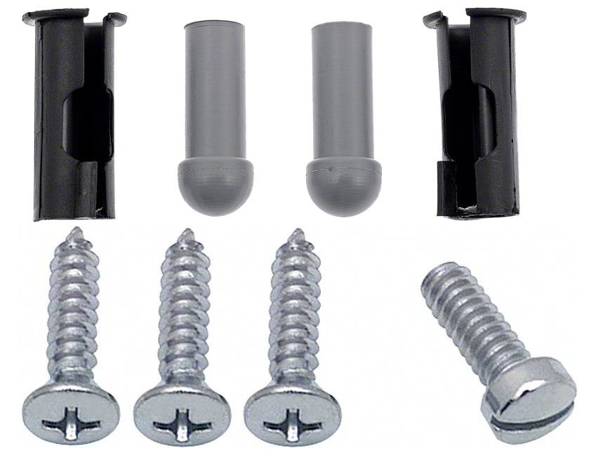 Sun Visor Tip Bushing Kit and Screw Kit 1963-1970 Cadillac DeVille Eldorado