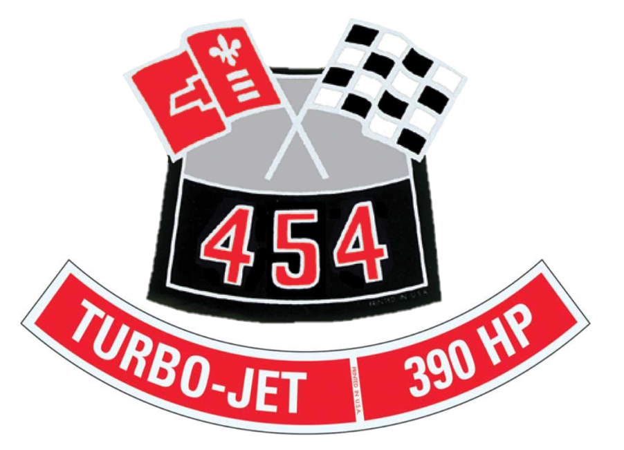 OER 454 With 390 HP Air Cleaner Decal Set Camaro Nova Chevelle Impala Corvette