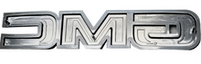 Load image into Gallery viewer, Trim Parts Tailgate Emblem 1981-1987 GMC Trucks With Brushed Aluminum Tailgate
