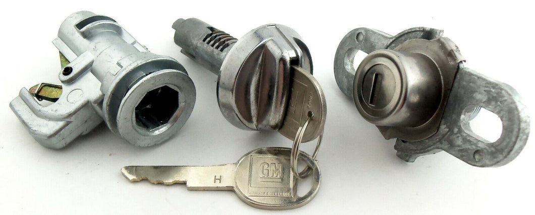 Glovebox and Trunk Key Lock Set With Original Keys 1970-1971 Firebird & Trans AM