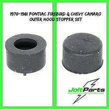 Load image into Gallery viewer, OER Outer Rear Hood Stopper Set For Buick Cadillac Chevy Oldsmobile and Pontiac
