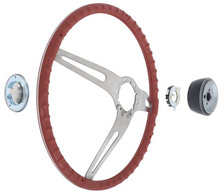 Load image into Gallery viewer, OER 15&quot; Red Grip Cushioned Steering Wheel Kit For 1969-1972 Chevy &amp; GMC Trucks
