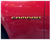 Load image into Gallery viewer, Red Front Fender Overlay Decal Set For 2010-2015 Chevy Camaro Models
