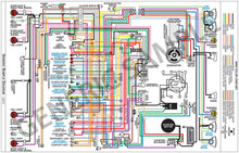 Load image into Gallery viewer, Laminated Colored Wiring Diagram 17&quot; X 11&quot; 1968 Pontiac GTO LeMans and Tempest
