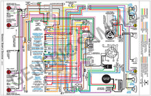 Load image into Gallery viewer, Laminated Colored Wiring Diagram 17&quot; X 11&quot; 1964 Pontiac GTO LeMans and Tempest
