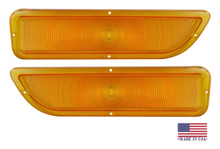 Load image into Gallery viewer, Trim Parts Amber Parking Light Lens Set 1962-1966 GMC Pickup Trucks USA Made
