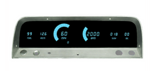 Load image into Gallery viewer, Intellitronix Teal LED Digital Gauge Cluster Panel 1964-1966 Chevy Truck
