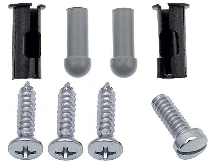 Sun Visor Tip/Bushing and Screw Kit 1964-1972 Chevelle Impala Nova Bel Air