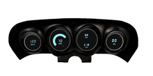 Load image into Gallery viewer, Intellitronix Teal LED Digital Gauge Cluster Panel 1969-1970 Ford Mustang
