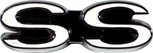 Load image into Gallery viewer, OER Zinc Diecast Front Fender SS Emblem Set For 1968 Chevy Camaro Models
