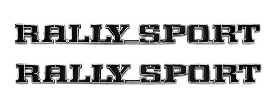 OER Zinc Diecast Rally Sport Front Fender Emblem Set  For 1970-1973 Camaro RS