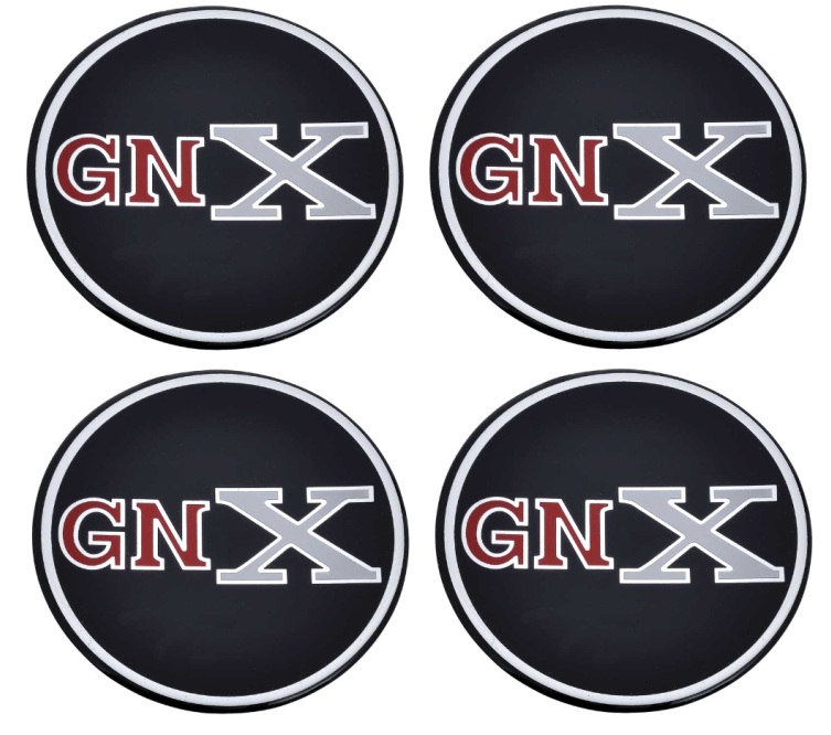 OER GNX Hub Cap Emblem Set 1984-1987 Buick Regal Grand National