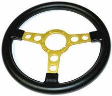 Load image into Gallery viewer, Black Thin Grip Gold Spoke Formula Steering Wheel Kit 1972-80 Firebird/Trans AM
