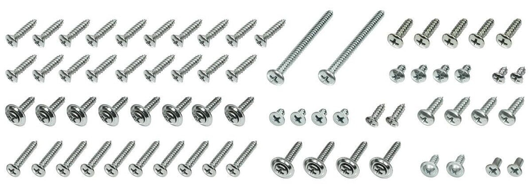 76 Piece Interior Screw Set For 1964-1965 Chevelle 2 Door Hardtop With Buckets