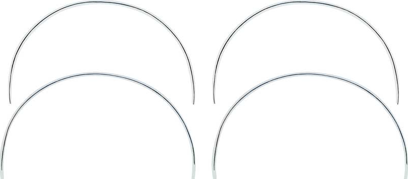 OER Standard Aluminum Wheel Well Molding Set 1967-1968 Firebird and Camaro