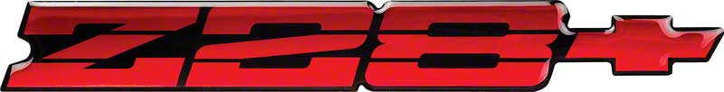 1991-92 Camaro Z28 Rear Panel Emblem-Red/Black