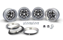 Load image into Gallery viewer, OER RDK403B 1967-72 Pontiac 15 X 7 Rally II Wheel Kit Black Center Caps and Nuts
