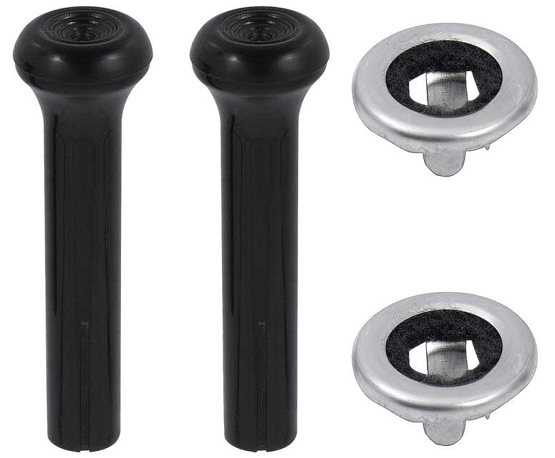 OER Black Lock Knob Set For 1973-1988 Buick Cadillac Chevy Oldsmobile Pontiac