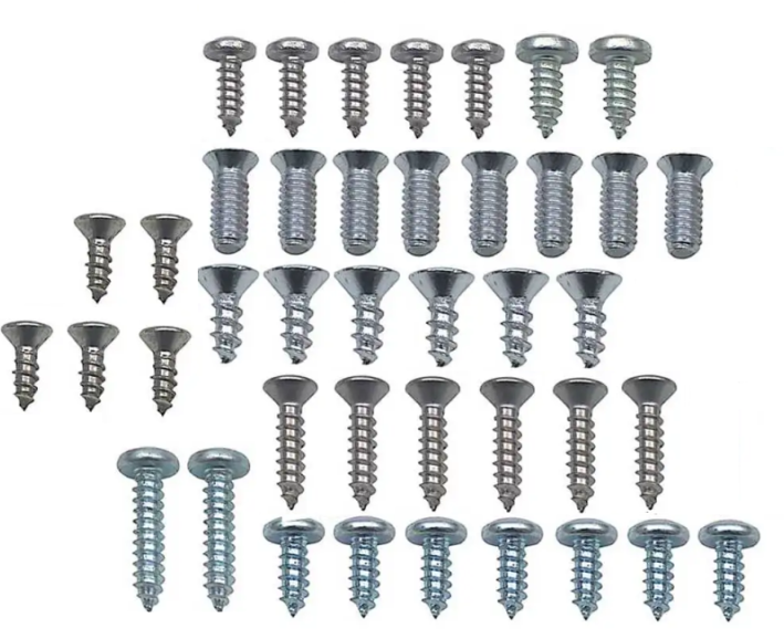 28 Piece Exterior Screw Set For 1960-1966 Chevy and GMC Trucks W/O Wheel Well