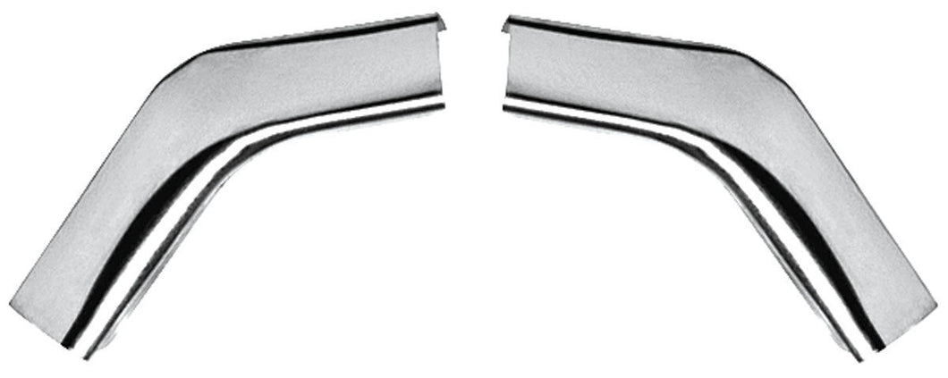 RestoParts Chrome Roof Drip Elbow Escutcheon Set 1968-1972 GM A Body Models