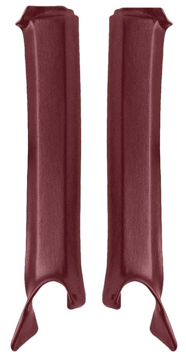 OER Red Pillar Post Molding Set For 1968 Firebird and Camaro Convertibles