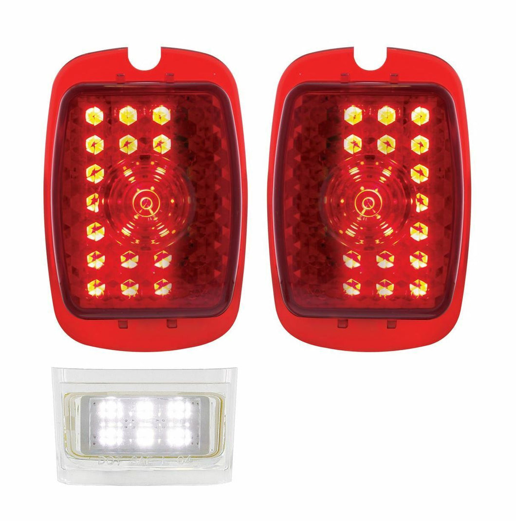 United Pacific 27 LED Sequential Tail Light Set 1937-38 Chevy Car/1940-53 Truck