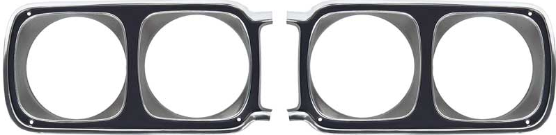 OER Reproduction Headlamp Bezel Set 1969 Road Runner Belvedere and Satellite