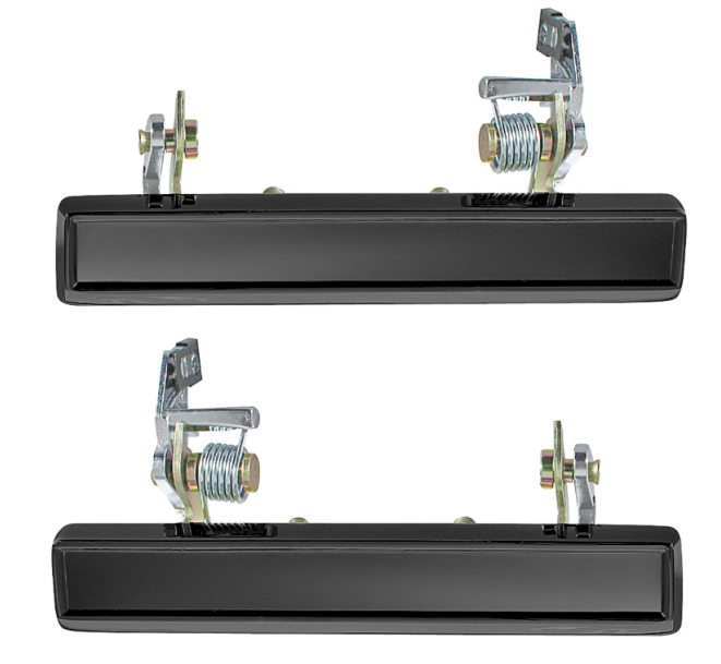 RestoParts Black Outside Door Handle Set 1983-1988 Grand Prix and Monte Carlo