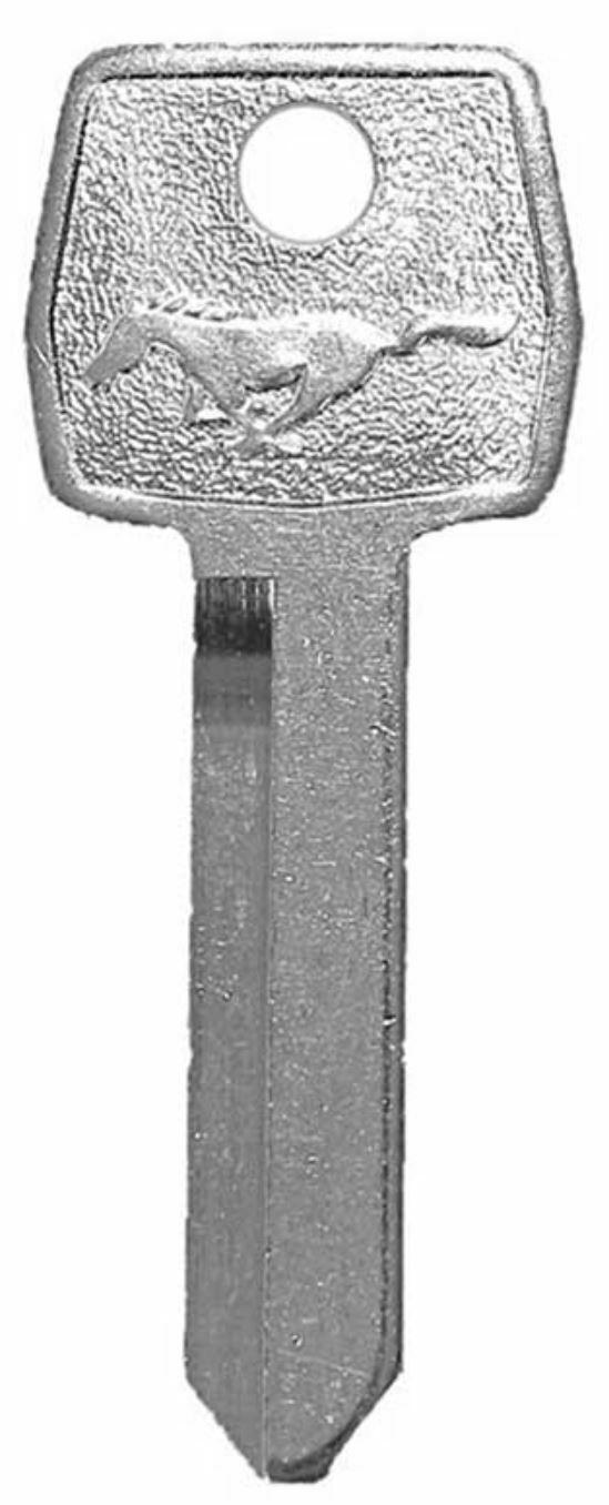 OER Ignition/Door Key Blank W/ Pony and Ford Logo 1967-1993 Ford Mustang