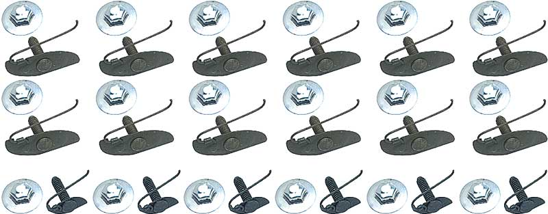 OER 36 Piece Fender Molding Clip Set For 1964 Chevy Impala Models