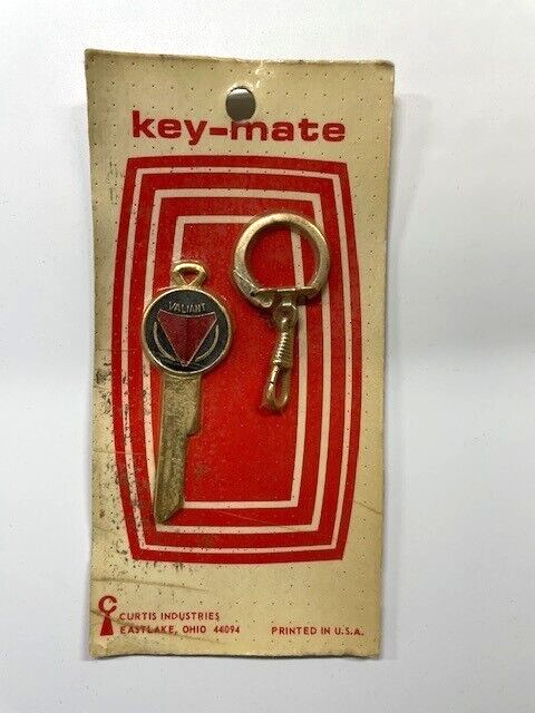 NOS Key Mate 1641 Colorcrest Gold Plated Key Blank For 1968 Plymouth Valiant