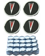 Load image into Gallery viewer, Chrome Wheel Center Cap and Chrome Lugnut Cover Set 2008-2009 G8 GT GXP
