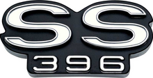 Load image into Gallery viewer, OER Zinc Diecast SS 396 Front Grille Emblem For 1969 Chevelle and EL Camino SS
