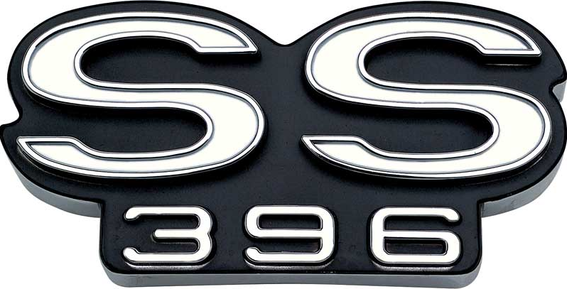 OER Zinc Diecast SS 396 Front Grille Emblem For 1969 Chevelle and EL Camino SS
