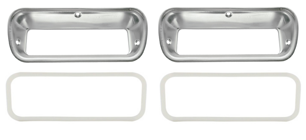 Park Lamp Light Bezel and Gasket Set For 1962-1966 Chevy and GMC Trucks