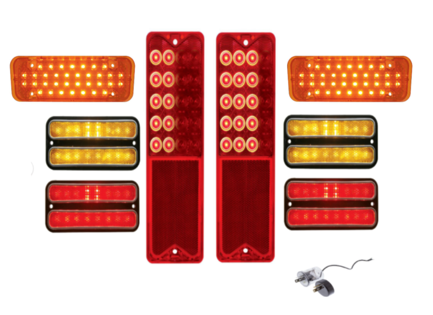 United Pacific Sequential Tail Light/Marker Light Set For 1971-1972 Chevy Trucks