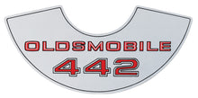 Load image into Gallery viewer, Reproduction 442 Air Cleaner Decal 1969-1972 Oldsmobile 442 and Cutlass Models
