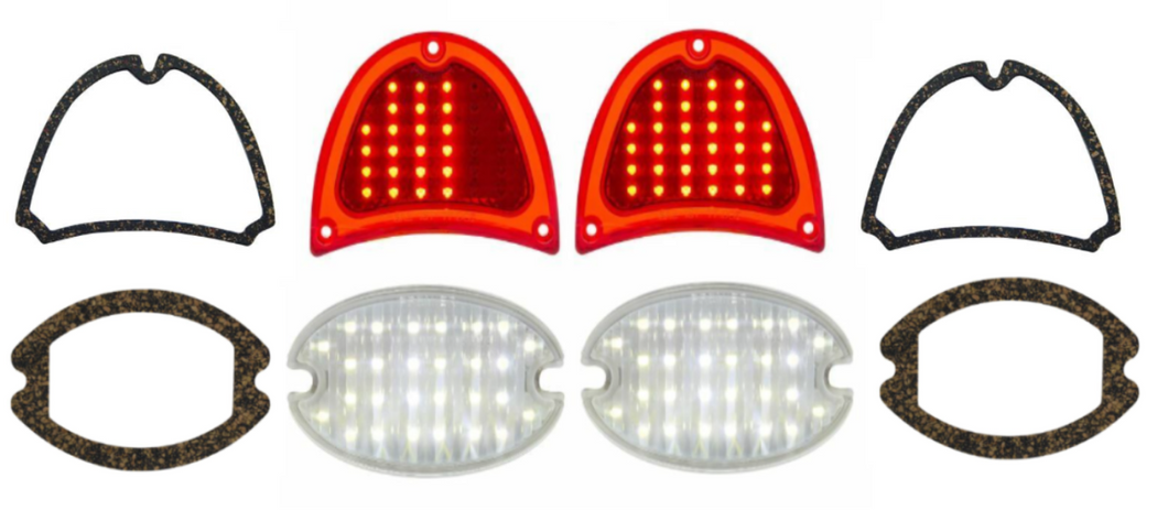 United Pacific LED Tail Light & Back Up Light Set 1957 Chevrolet Bel Air 150 210