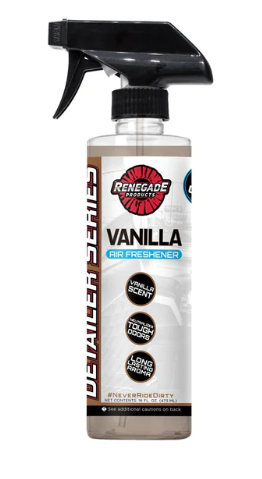 Renegade Products Detailer Series Vanilla Spray Air Freshener 16oz Bottle