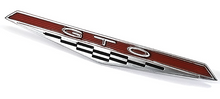 Load image into Gallery viewer, Zinc Diecast GTO Nameplate Dash Emblem For 1964 Pontiac GTO Made in the USA
