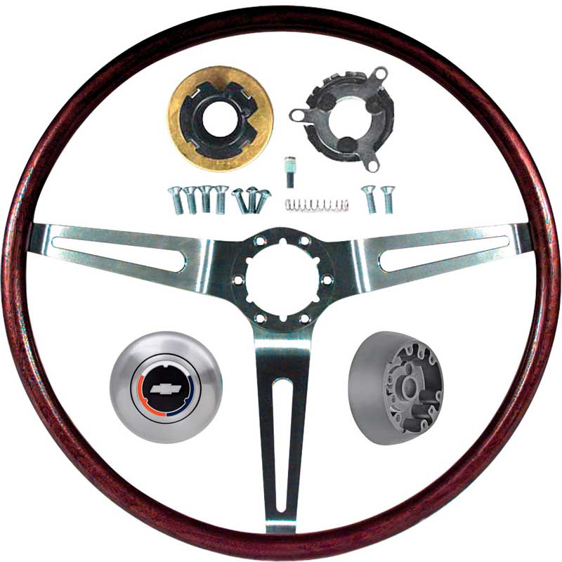 1969 N34 Rosewood Steering Wheel Kit With Tilt – joltparts